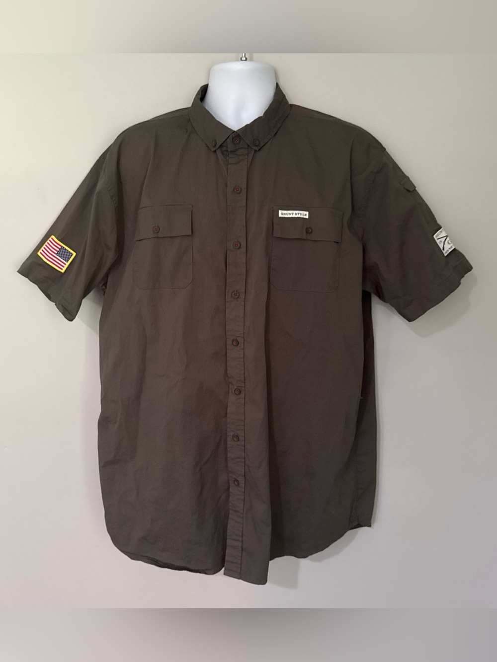 Grunt Style Mens Garage Button Down Shirt - XXL